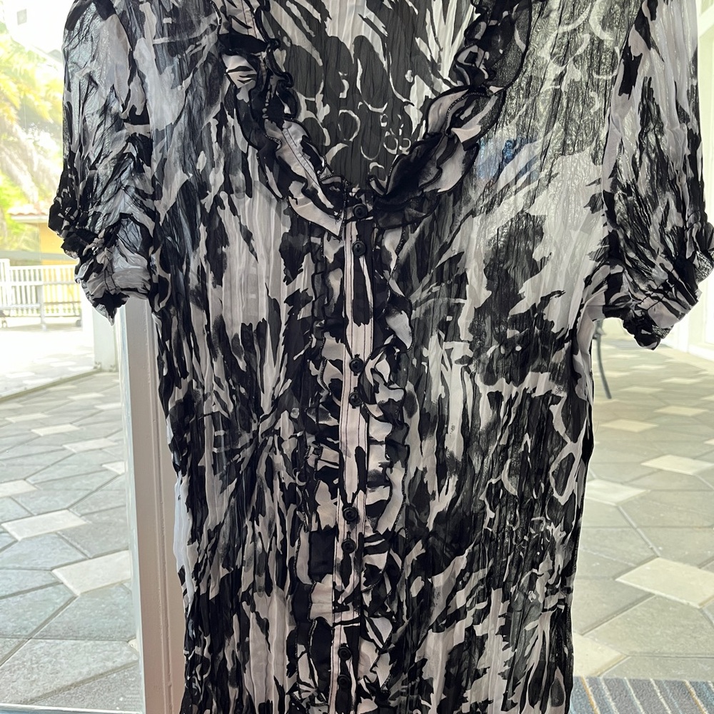 Black and White Women's Top